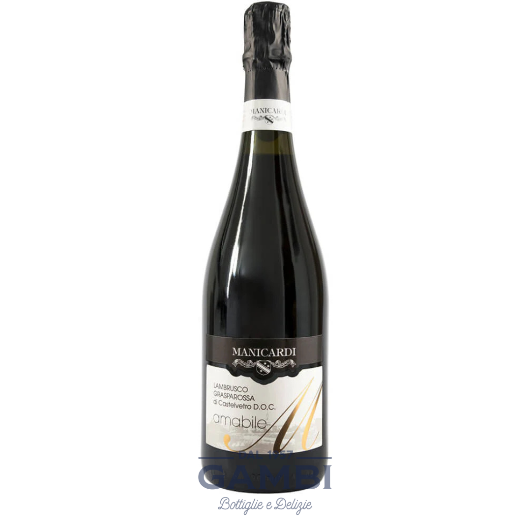 Lambrusco Grasparossa di Castelvetro Amabile DOC Manicardi 75 cl / Enoteca Gambi